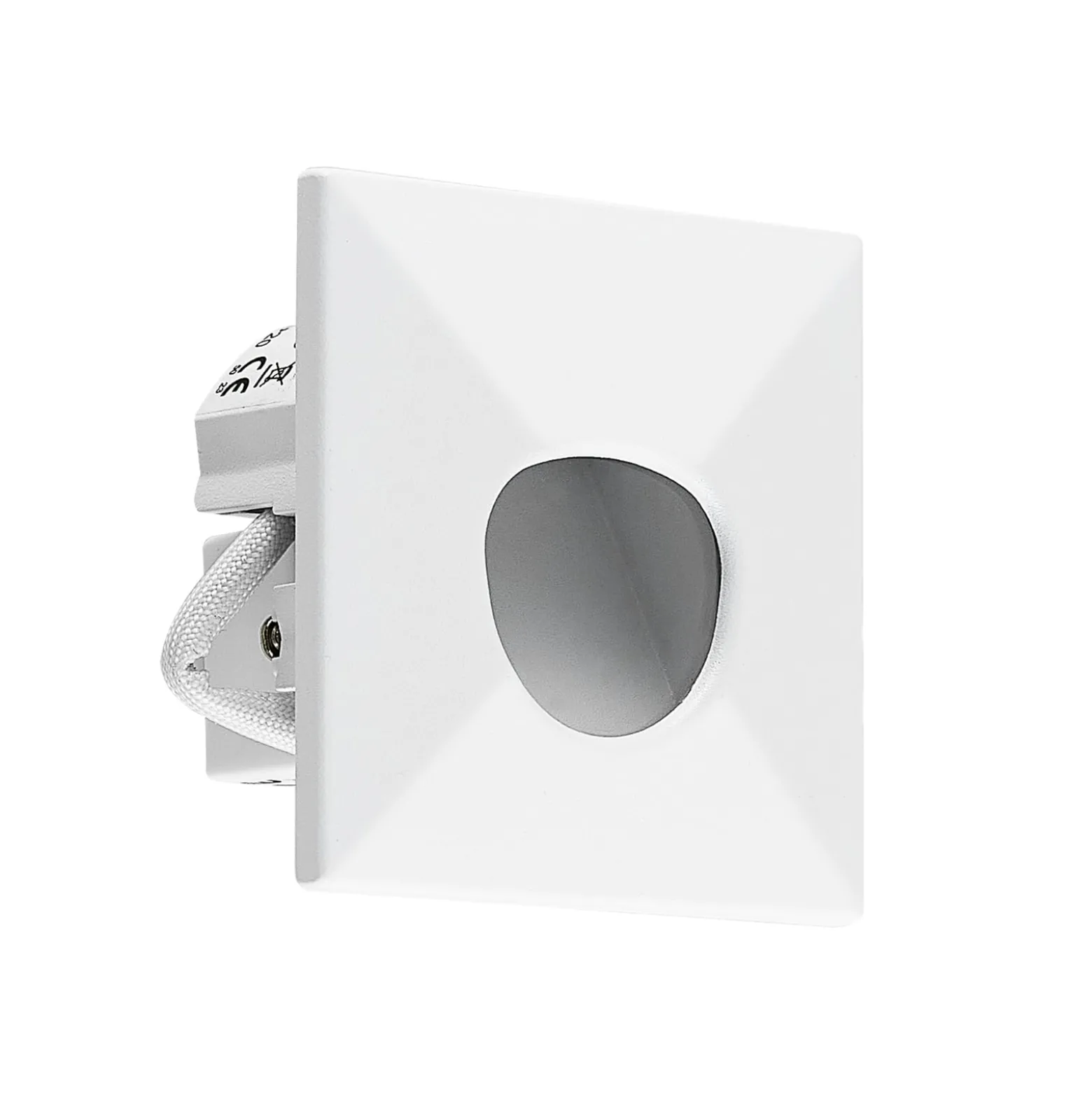 Molto Luce LED uppoasennusvalaisin Wall 68R Sina SQ, valkoinen, alumiini,