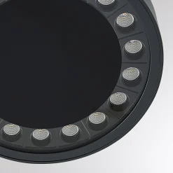 Molto Luce Nona LED-ulkokattolamppu, halkaisija 18,2 cm, antrasiitti