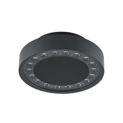 Molto Luce Nona LED-ulkokattolamppu, halkaisija 18,2 cm, antrasiitti