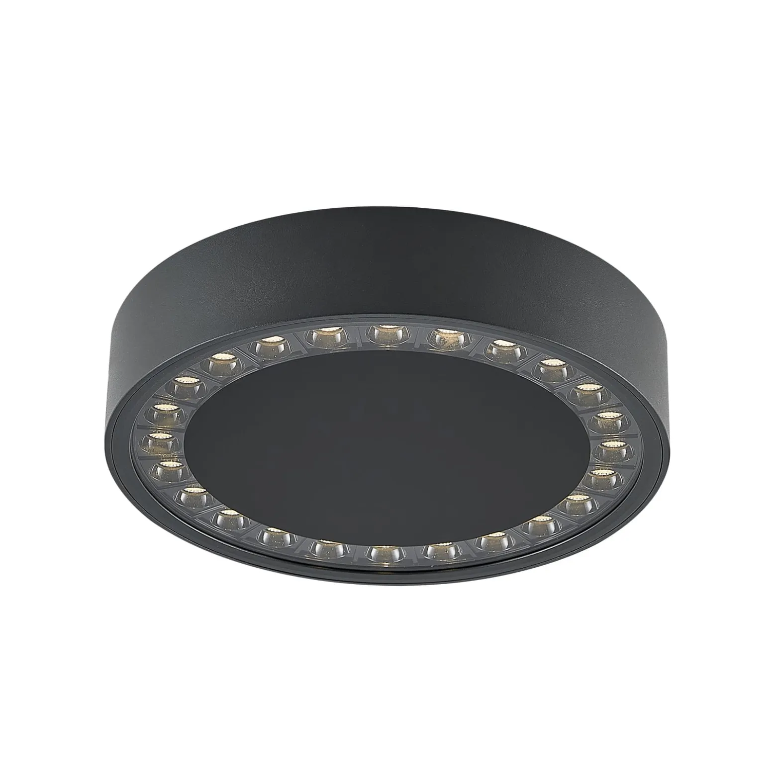Molto Luce Nona LED-ulkokattovalaisin, halkaisija 22,8 cm, antrasiitti