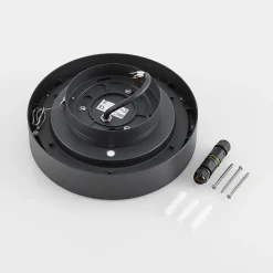 Molto Luce Nona LED-ulkokattovalaisin, halkaisija 22,8 cm, antrasiitti