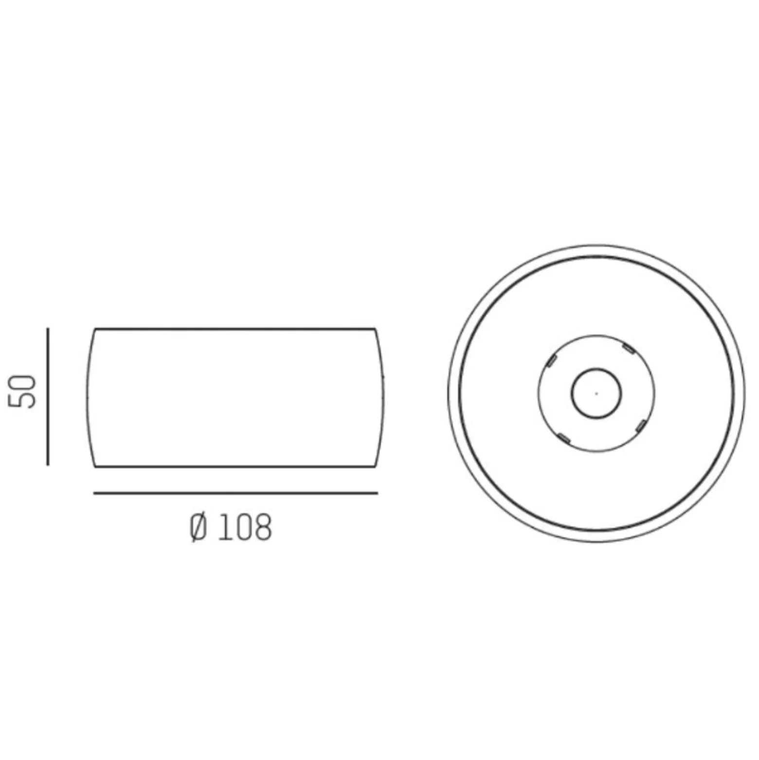 Molto Luce Vibo SD -LED-kattovalo 2700K valkoinen