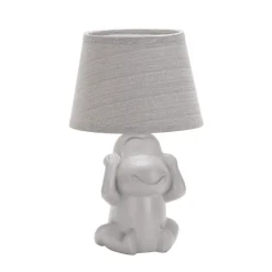 Monkey pöytävalaisin, harmaa, keraaminen, 28 cm korkea, E14