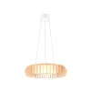Monte LED-ripustusvalaisin, Ø 60 cm, vaalea puu, puu, CCT