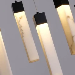 Moonbeam LED-riippuvalaisin, 10 valoa, musta, valkoinen, metallia