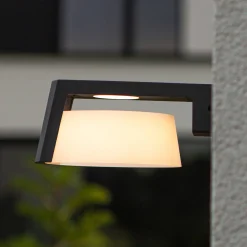 Moon LED-ulkoseinävalaisin, antrasiitti, CCT, IP44