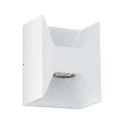 Morino-LED-ulkoseinälamppu, valkoinen, korkeus 18 cm, metallia