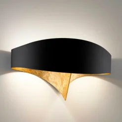 Musta ja kultainen design-seinävalaisin Scudo LED