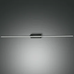 Nala LED-peilivalaisin, musta, leveys 110 cm, metallia