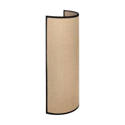 Nature-seinälamppu, juutti/musta, korkeus 40 cm, tekstiili, valo ylös/alas