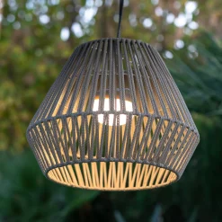 Newgarden Conta LED-riippuvalaisin, ladattava, taupe
