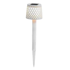 Newgarden LED-aurinkovalaisin Gretita, valkoinen, maapiikki, 4 kpl:n sarja