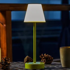 Newgarden Lola Slim -LED-pöytälamppu, akku, lime