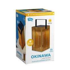 Newgarden Okinawa -LED-aurinko-pöytälamppu bambua