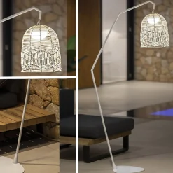 Newgarden Santorini -LED-lattiavalo sisä-/ulko