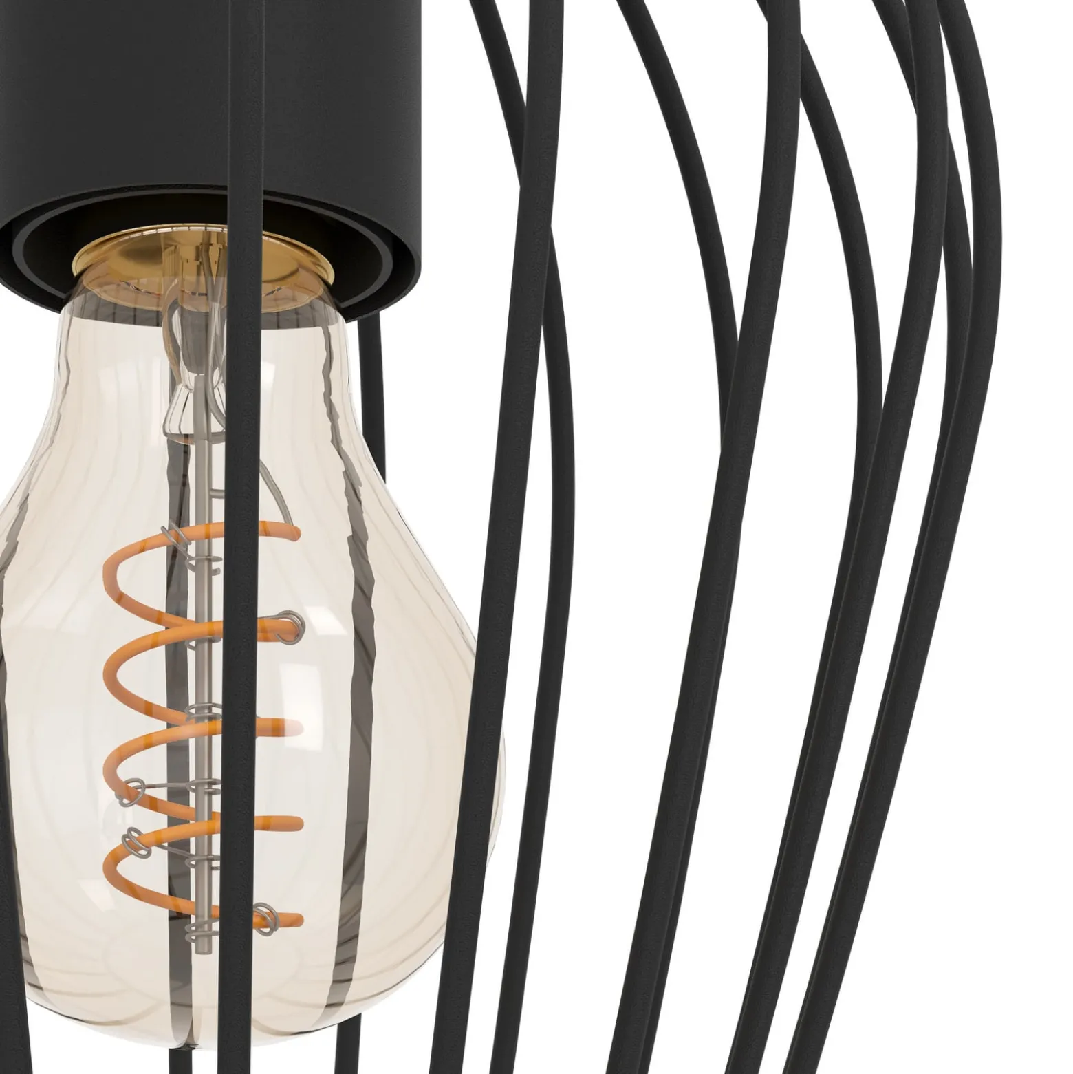 Newtown-riippuvalaisin, musta, 3-lamp., pyöreä