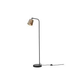 New Works -lattiavalaisin, materiaali: lattiavalaisin, beige/musta