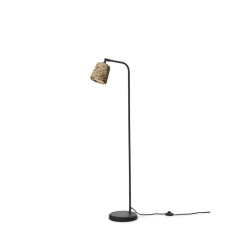 New Works -lattiavalaisin, materiaali: lattiavalaisin, beige/musta