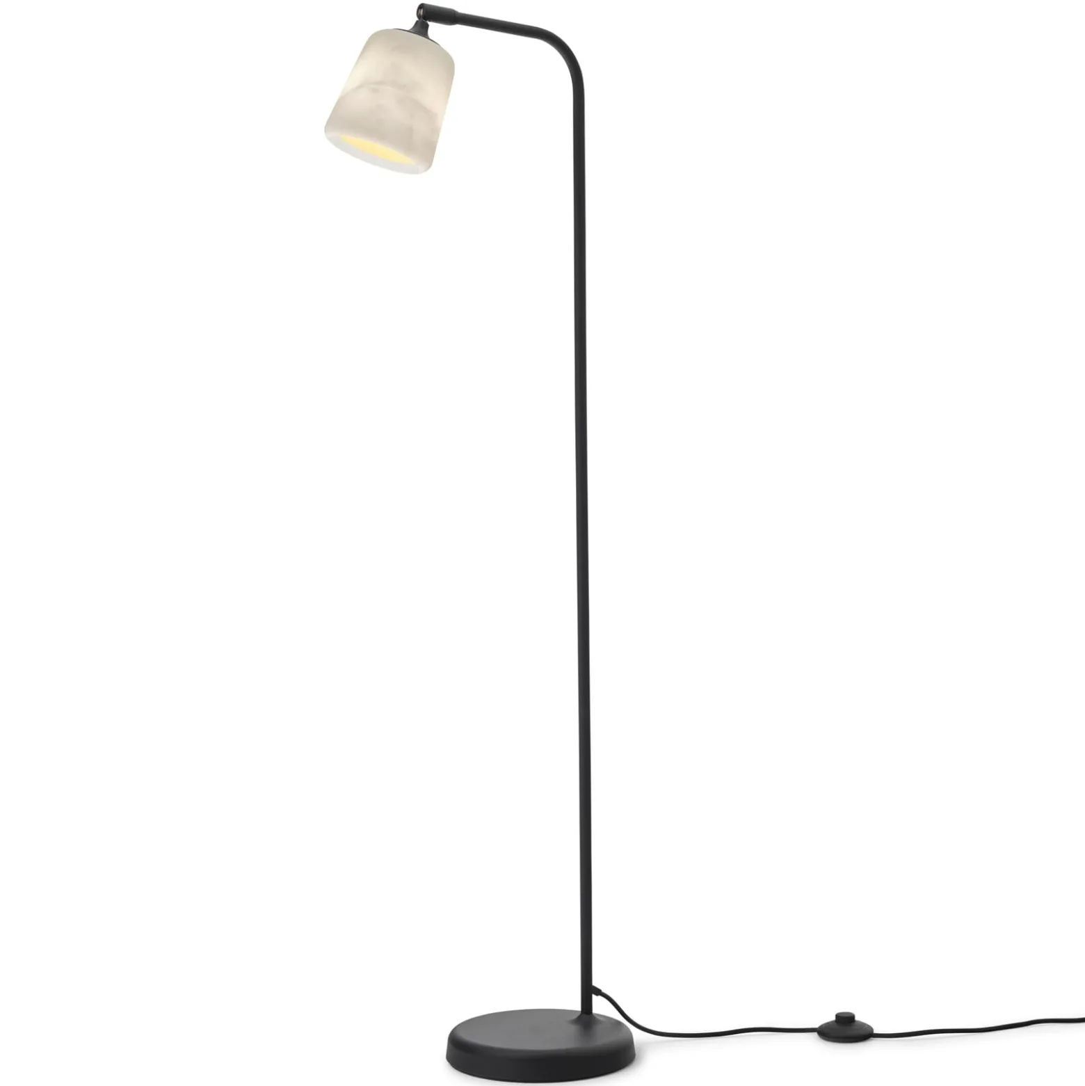 New Works lattiavalaisin materiaali TBS, valkoinen, marmori, korkeus 125 cm