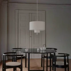 NEW WORKS Margin-riippuvalaisin, Ø 50 cm, valkoinen, E27