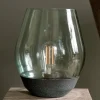New Works pöytävalaisin Bowl, kupari/savuharmaa, korkeus 30 cm