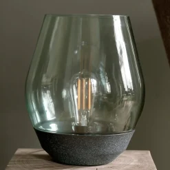 New Works pöytävalaisin Bowl, kupari/savuharmaa, korkeus 30 cm