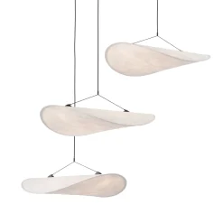 New Works Tense -LED-riippuvalaisin, valkoinen, halkaisija 152 cm, 3-lamppuinen
