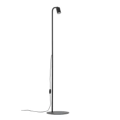 Nex-lattiavalaisin, musta, metalli, korkeus 140 cm, GU10