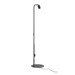 Nex-lattiavalaisin, musta, metalli, korkeus 140 cm, GU10