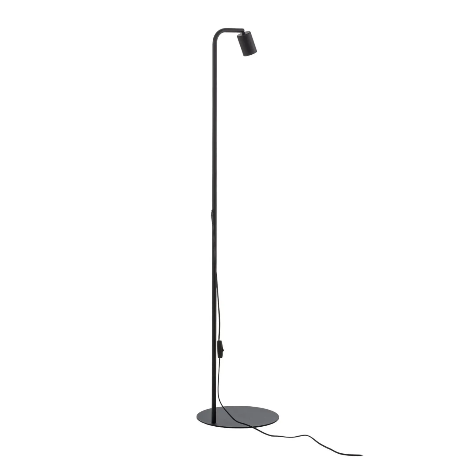 Nex-lattiavalaisin, musta, metalli, korkeus 140 cm, GU10