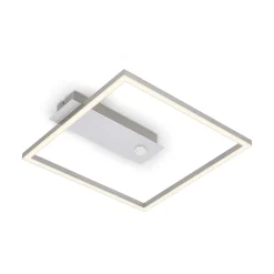 Nici-LED-kattovalaisin tunnistimella, neliö, alu