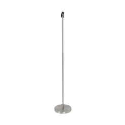 Noor-lattiavalaisin, teräs/hopeanvärinen velour, korkeus 144 cm, E27