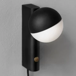 Northern Balancer mini -LED-seinälamppu, musta