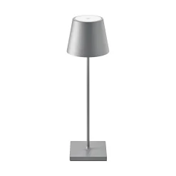 Nuindie LED ladattava pöytävalaisin, USB-C, grafiitti, IP54, himmennettävä