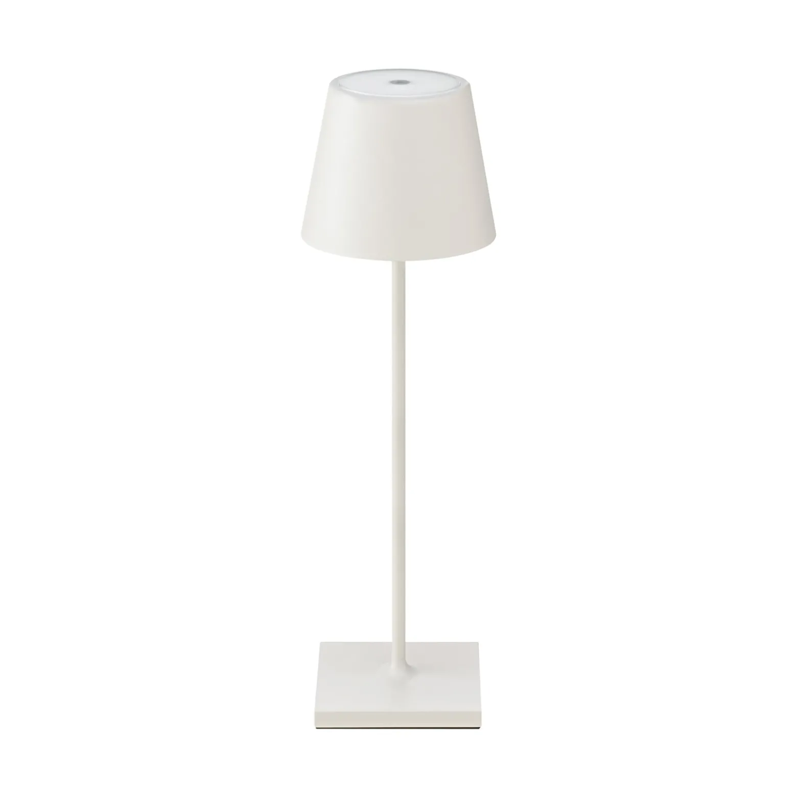 Nuindie LED ladattava pöytävalaisin, USB-C, valkoinen, IP54, himmennettävä