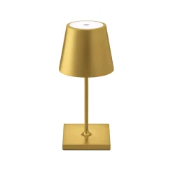 Nuindie mini LED ladattava pöytävalaisin, USB-C, kultainen, IP54, himmennettävä