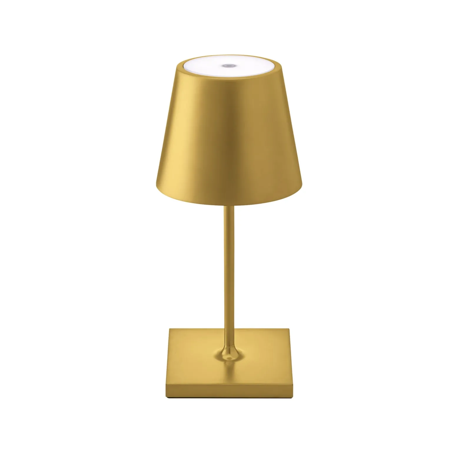 Nuindie mini LED ladattava pöytävalaisin, USB-C, kultainen, IP54, himmennettävä
