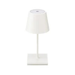 Nuindie mini LED ladattava pöytävalaisin, USB-C, valkoinen, IP54, himmennettävä