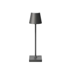Nuindie pocket LED ladattava pöytävalaisin, grafiitti, IP54, himmennettävä