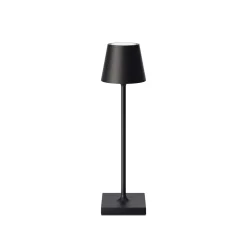 Nuindie tasku LED ladattava pöytävalaisin, musta, IP54, himmennettävä