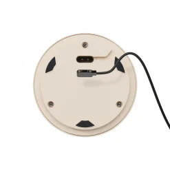 Numotion LED ladattava pöytävalaisin, beige, lasi, IP54, himmennettävä