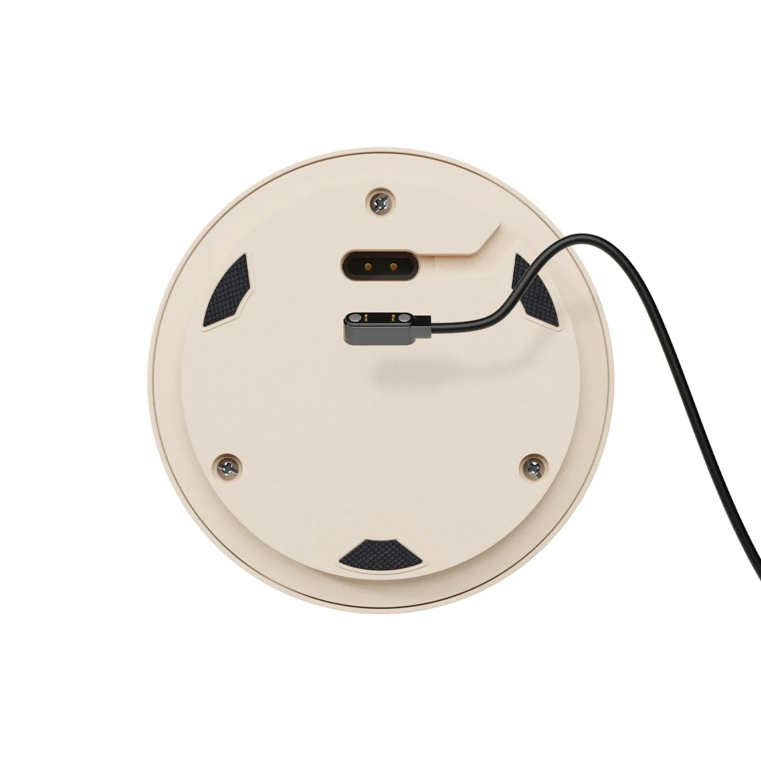 Numotion LED ladattava pöytävalaisin, beige, lasi, IP54, himmennettävä