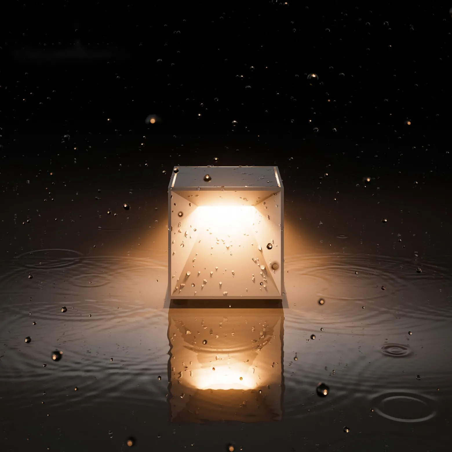 Nutalis mini LED ladattava pöytävalaisin, valkoinen, IP54, himmennettävä