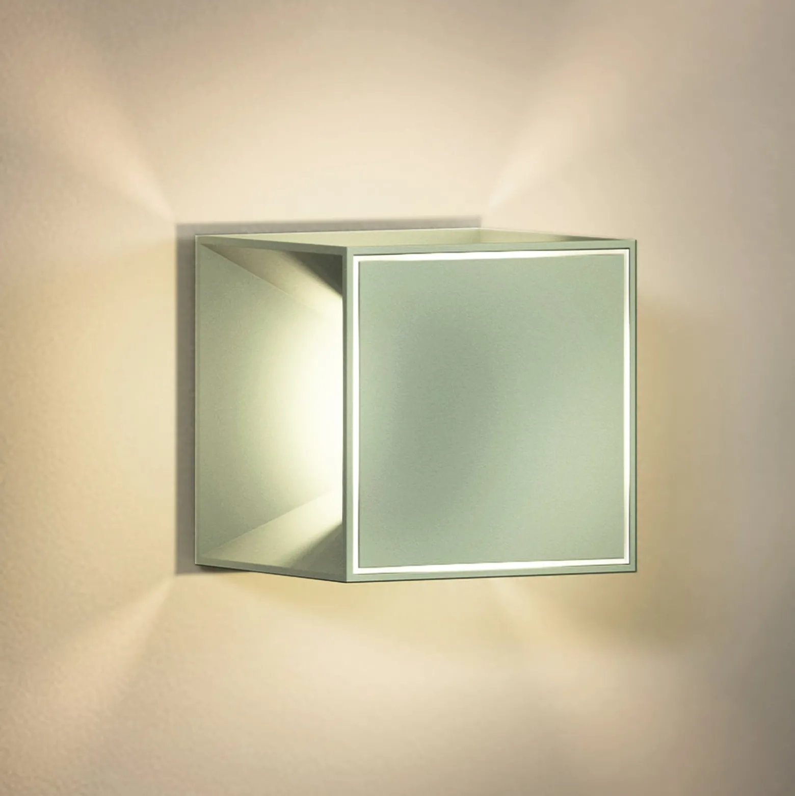 Nutalis mini LED ladattava pöytävalaisin, vihreä, IP54, himmennettävä