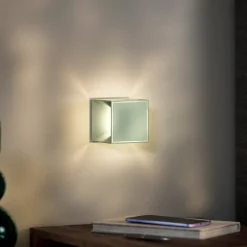 Nutalis mini LED ladattava pöytävalaisin, vihreä, IP54, himmennettävä