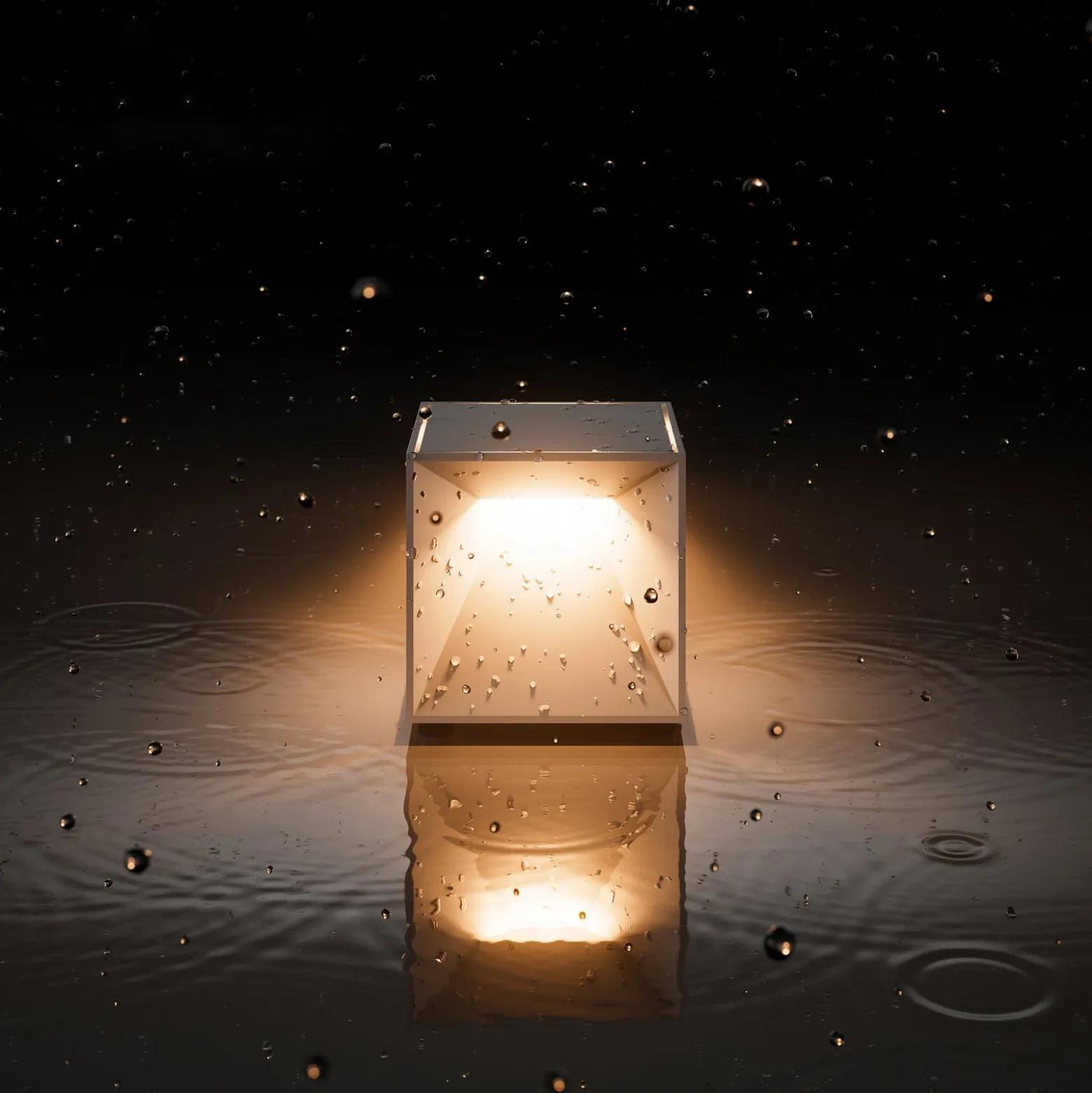 Nutalis mini LED ladattava pöytävalaisin, vihreä, IP54, himmennettävä