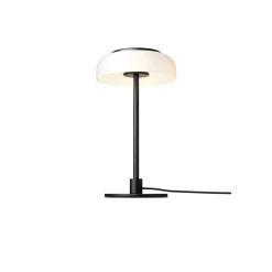 Nuura LED-pöytävalaisin Blossi, korkeus 31 cm, musta/opaalinen