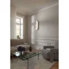 Nuura LED-seinävalaisin Sasi, korkeus 65 cm, hopeanvärinen, metalli