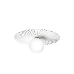 Nuura Liila Muuse seinälamppu, Ø 42 cm, IP44, valkoinen/opaalinen