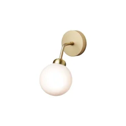 Nuura seinävalaisin Apiales, korkeus 24 cm, messinkivärinen/opaalinen
